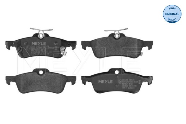 MEYLE 025 245 7415/W - Bremsbelagsatz, Scheibenbremse