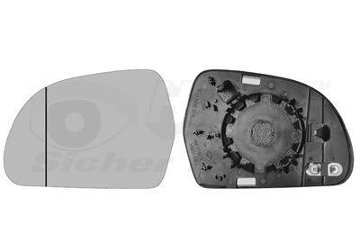 VAN WEZEL 0327837 - Spiegelglas, Außenspiegel