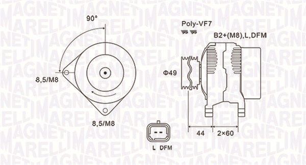 MAGNETI MARELLI 063731877010 - Generator