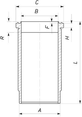 MAHLE 037 WN 27 01 - Zylinderlaufbuchse