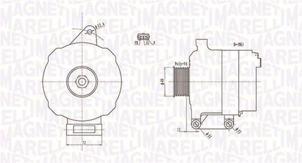 MAGNETI MARELLI 063731780010 - Generator