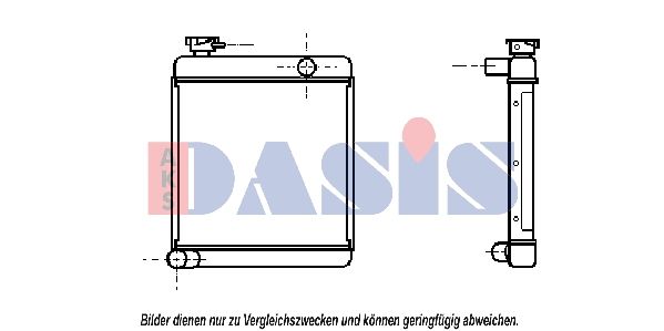 AKS DASIS 020018N - Kühler, Motorkühlung