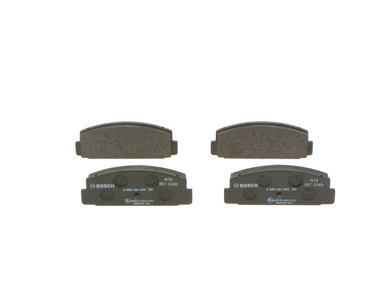 BOSCH 0 986 424 295 - Bremsbelagsatz, Scheibenbremse