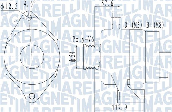 MAGNETI MARELLI 063732050010 - Generator