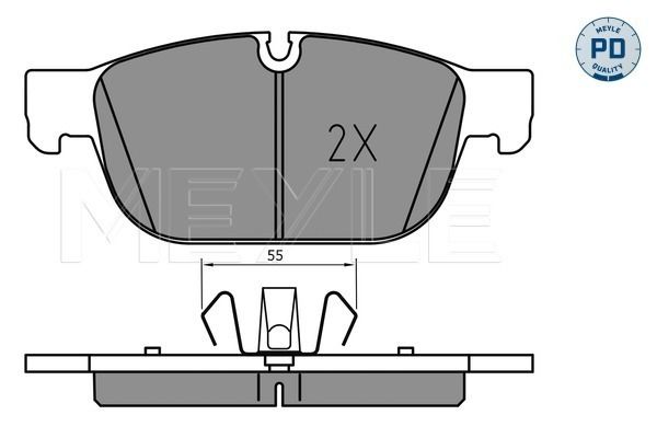 MEYLE 025 223 1719/PD - Bremsbelagsatz, Scheibenbremse