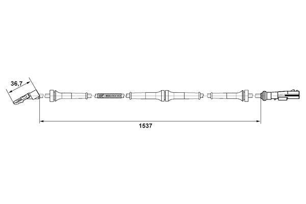 BOSCH 0 265 007 938 - Sensor, Raddrehzahl