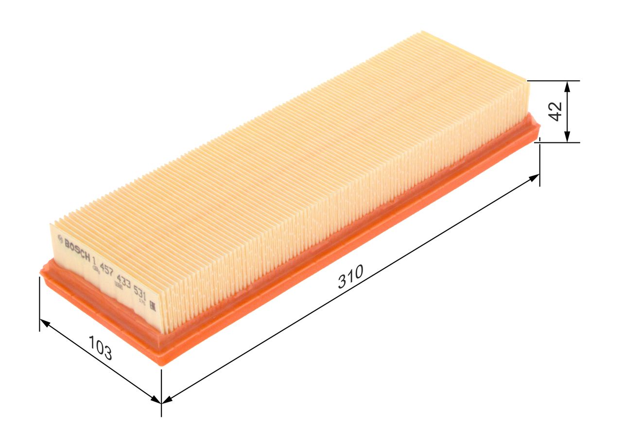 BOSCH 1 457 433 531 - Luftfilter