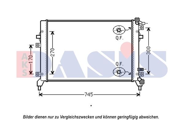 AKS DASIS 040053N - Kühler, Motorkühlung