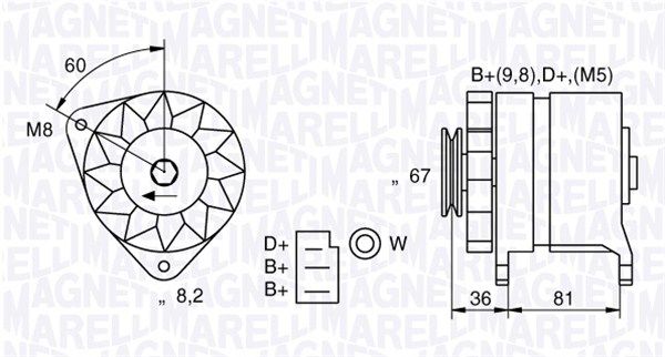 MAGNETI MARELLI 054022384010 - Generator