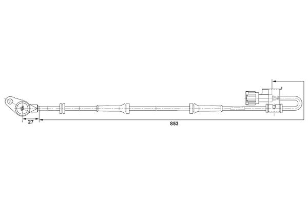 BOSCH 0 265 006 378 - Sensor, Raddrehzahl