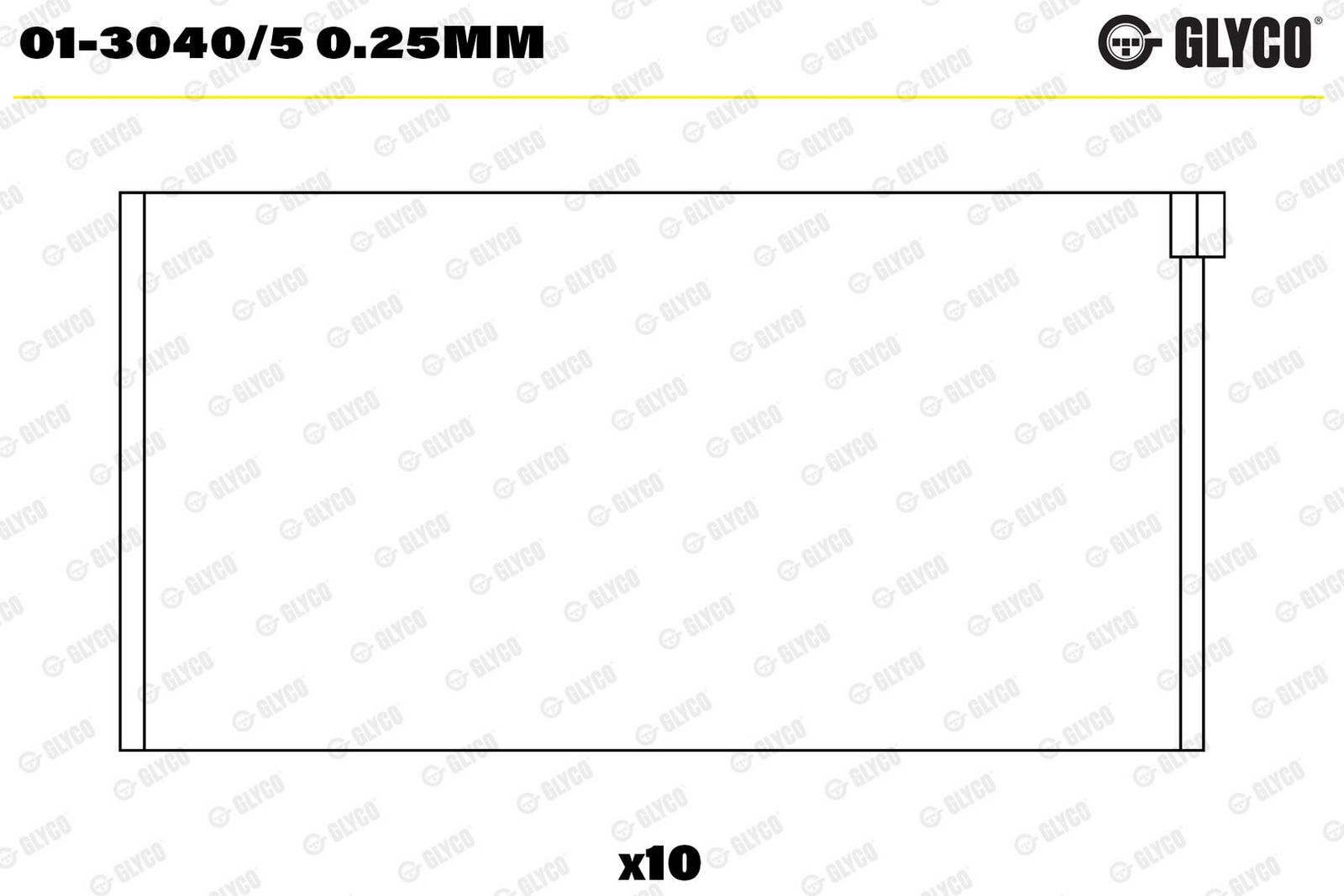 GLYCO 01-3040/5 0.25mm - Pleuellagerschale