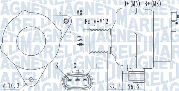 MAGNETI MARELLI 063731633010 - Generator