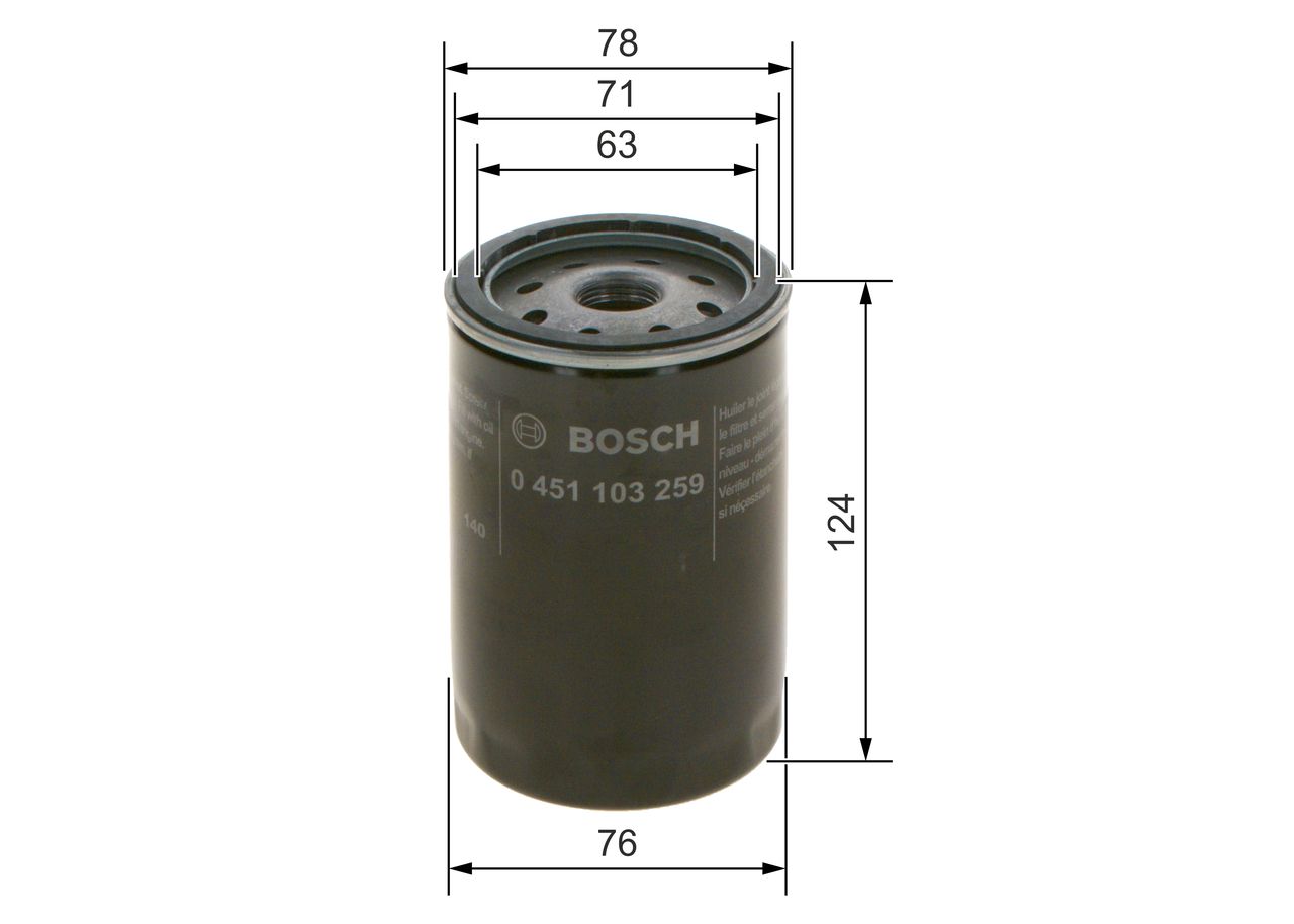 BOSCH 0 451 103 259 - Ölfilter