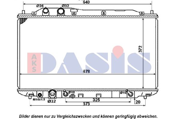 AKS DASIS 100061N - Kühler, Motorkühlung
