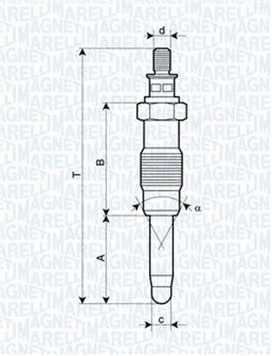 MAGNETI MARELLI 062900010304 - Glühkerze