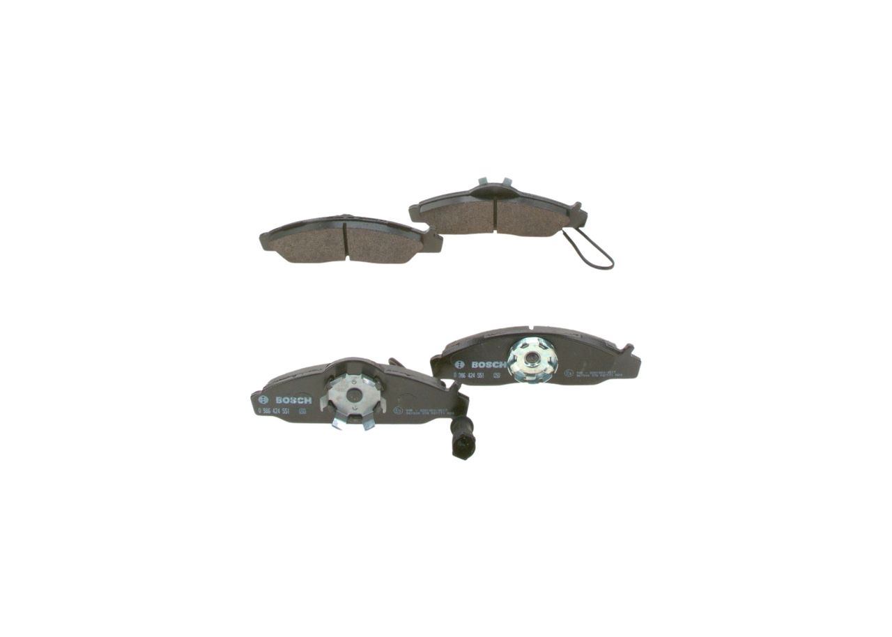 BOSCH 0 986 424 551 - Bremsbelagsatz, Scheibenbremse