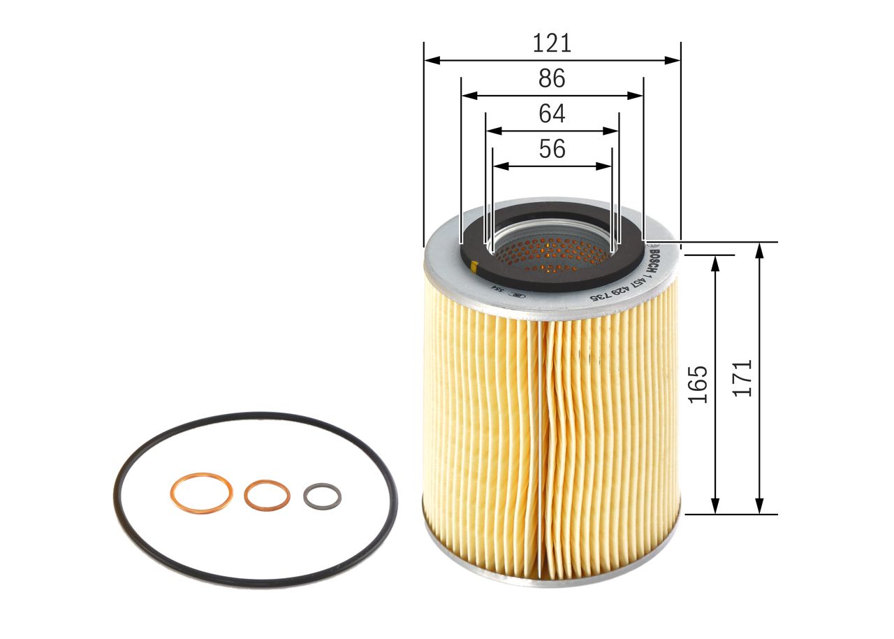BOSCH 1 457 429 735 - Ölfilter