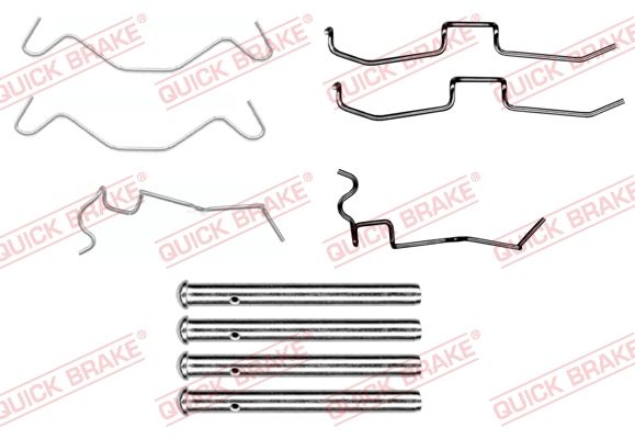 QUICK BRAKE 109-1650 - Zubehörsatz, Scheibenbremsbelag