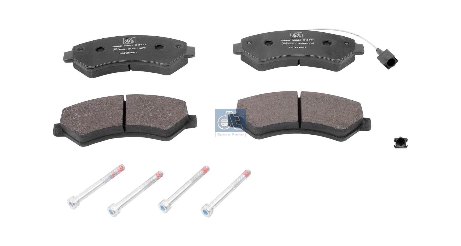 DT Spare Parts 12.93101 - Bremsbelagsatz, Scheibenbremse