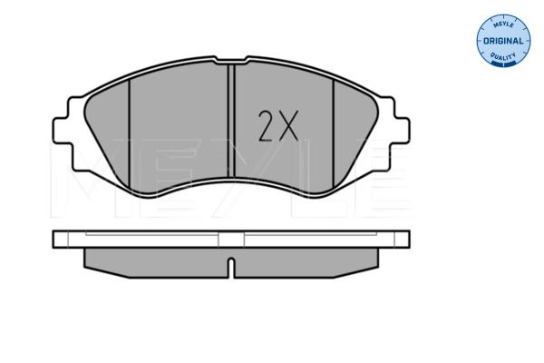 MEYLE 025 232 3417/W - Bremsbelagsatz, Scheibenbremse