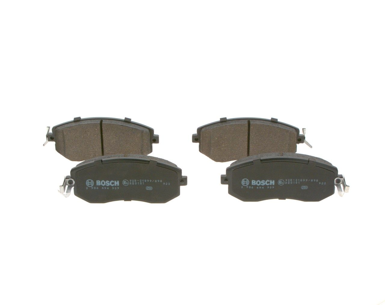 BOSCH 0 986 494 909 - Bremsbelagsatz, Scheibenbremse