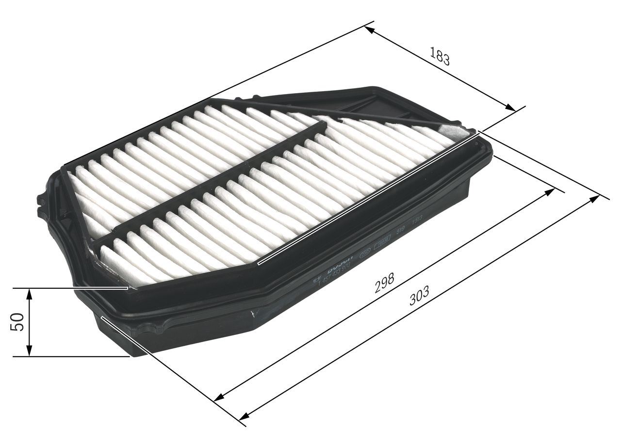 BOSCH 1 457 433 970 - Luftfilter