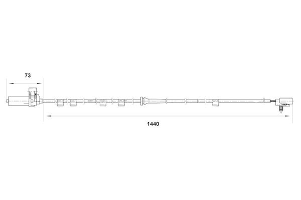 BOSCH 0 265 006 816 - Sensor, Raddrehzahl