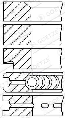 GOETZE ENGINE 08-392000-10 - Kolbenringsatz