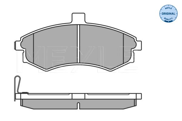 MEYLE 025 240 3117/W - Bremsbelagsatz, Scheibenbremse