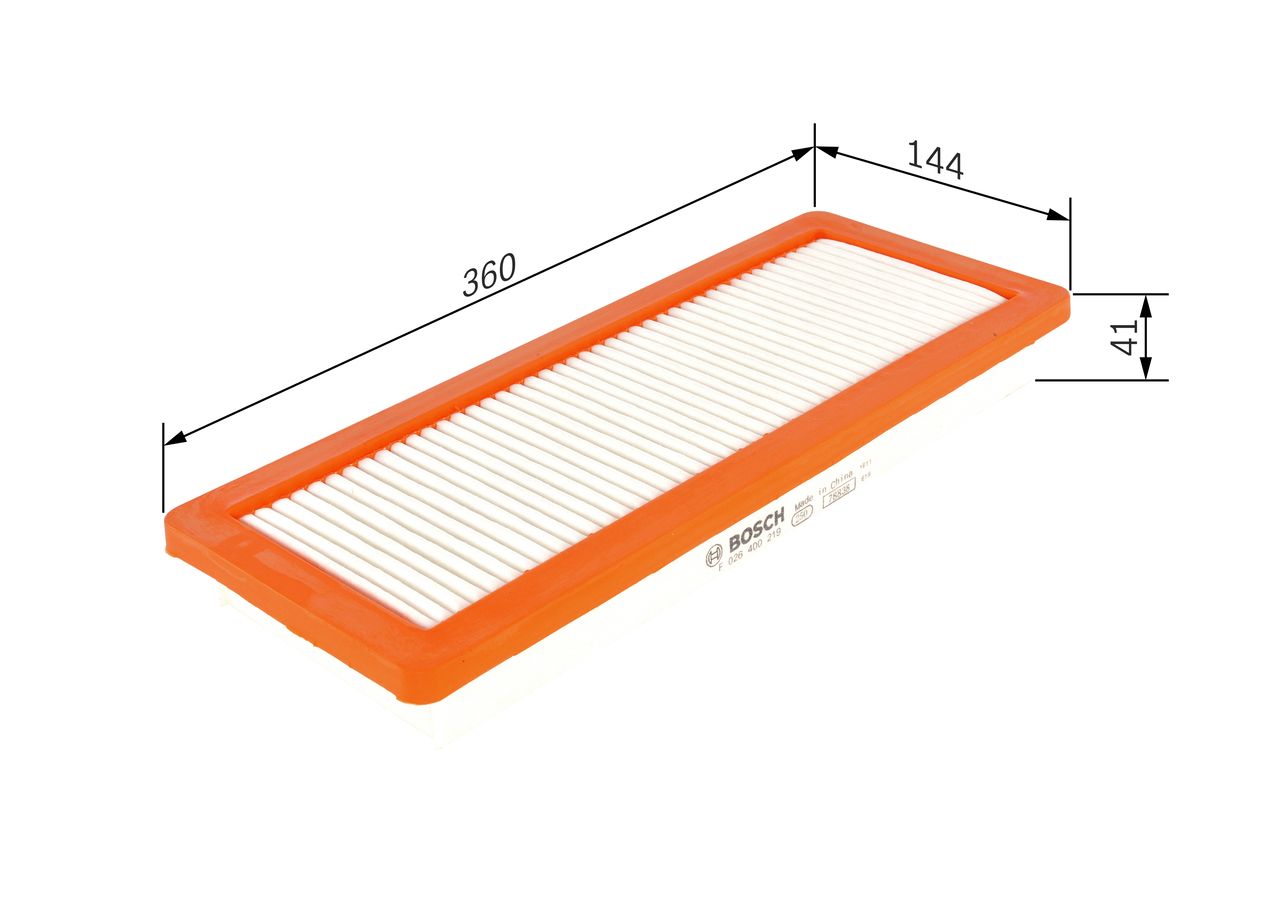 BOSCH F 026 400 219 - Luftfilter