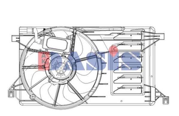 AKS DASIS 118086N - Lüfter, Motorkühlung