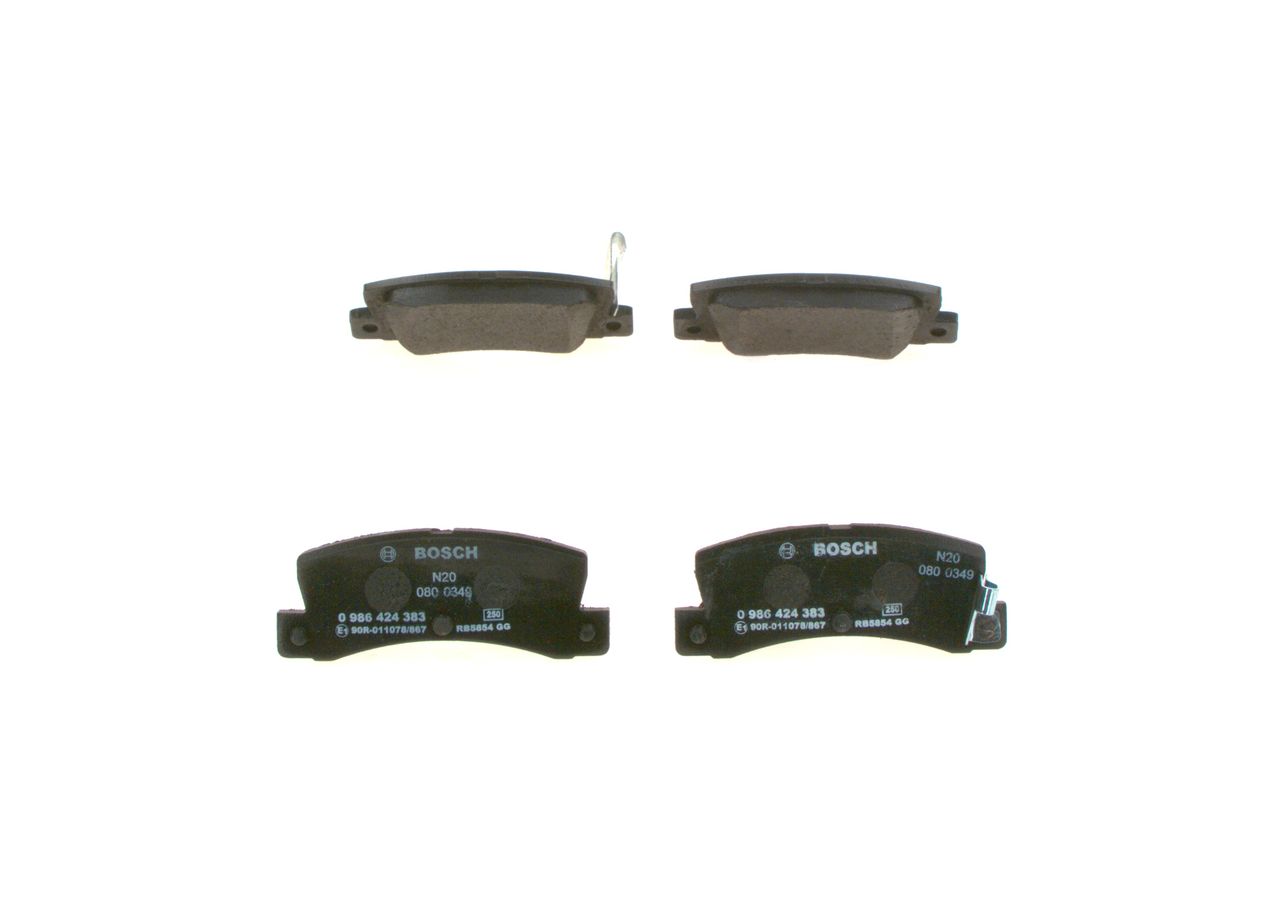 BOSCH 0 986 424 383 - Bremsbelagsatz, Scheibenbremse
