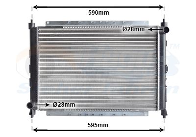 VAN WEZEL 02002069 - Kühler, Motorkühlung
