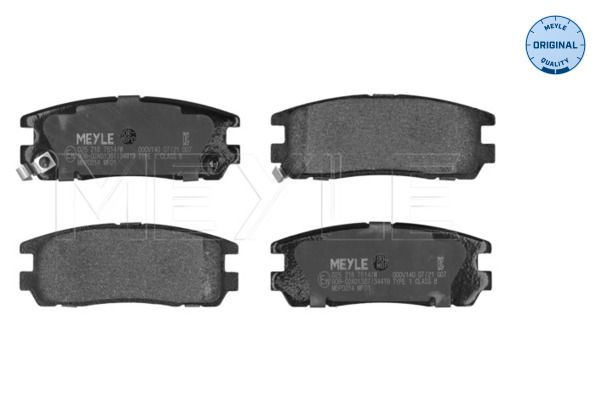 MEYLE 025 218 7514/W - Bremsbelagsatz, Scheibenbremse