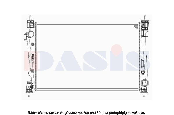 AKS DASIS 010014N - Kühler, Motorkühlung