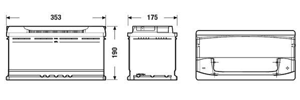 EXIDE EA1000 - Starterbatterie