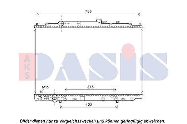 AKS DASIS 100072N - Kühler, Motorkühlung