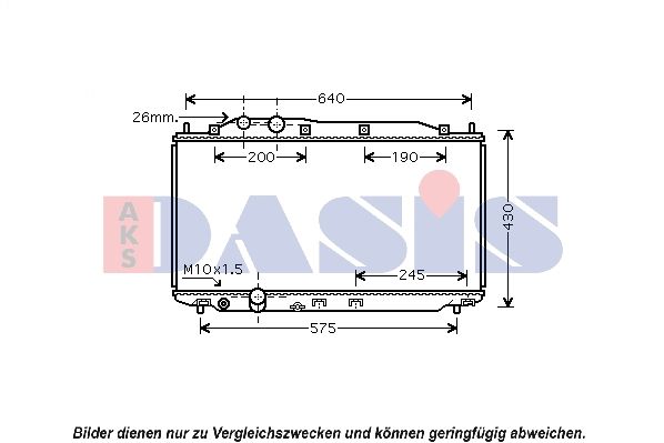 AKS DASIS 100059N - Kühler, Motorkühlung