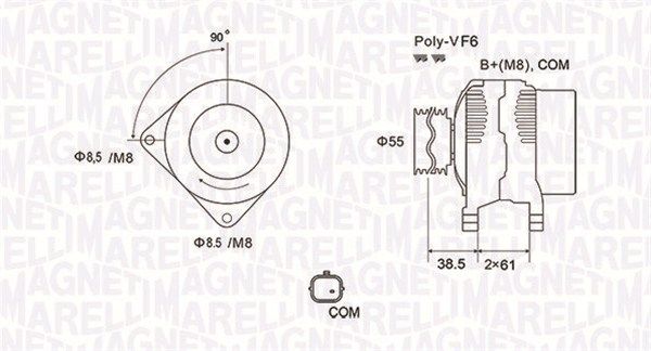 MAGNETI MARELLI 063731975010 - Generator