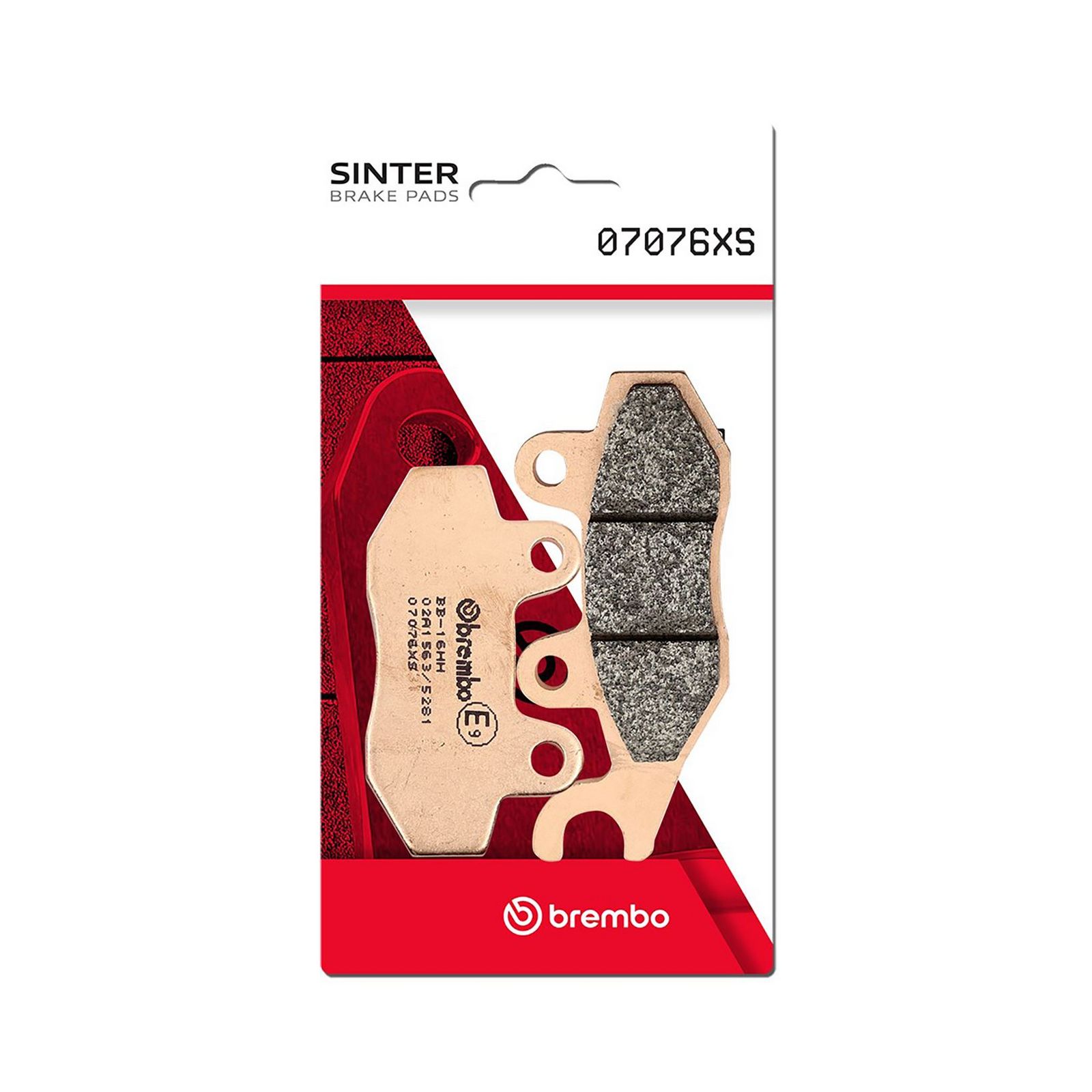 BREMBO 07076XS - Bremsbelagsatz, Scheibenbremse