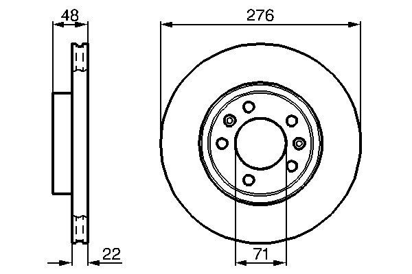 BOSCH 0 986 478 140 - Bremsscheibe