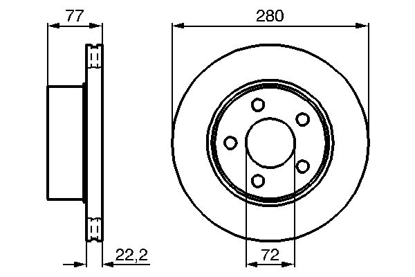 BOSCH 0 986 478 694 - Bremsscheibe