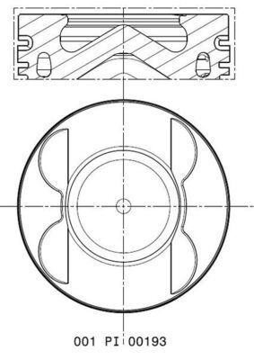 MAHLE 001 PI 00193 000 - Kolben