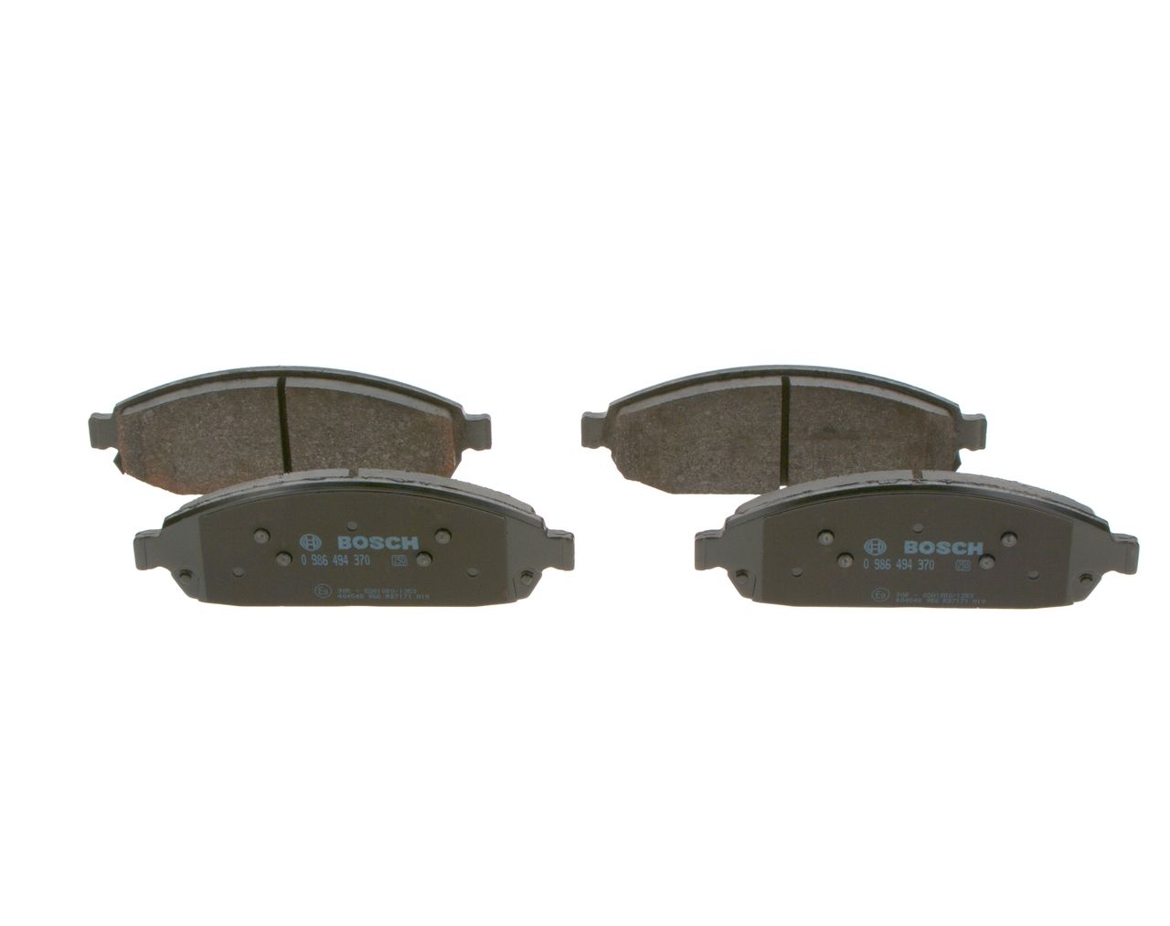 BOSCH 0 986 494 370 - Bremsbelagsatz, Scheibenbremse