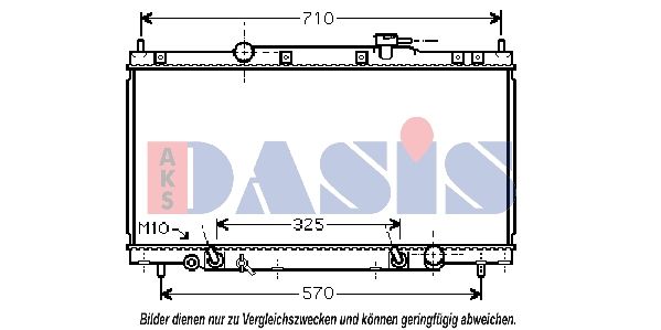 AKS DASIS 100062N - Kühler, Motorkühlung