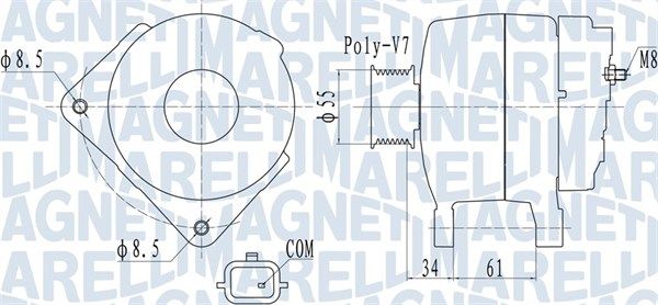 MAGNETI MARELLI 063732054010 - Generator