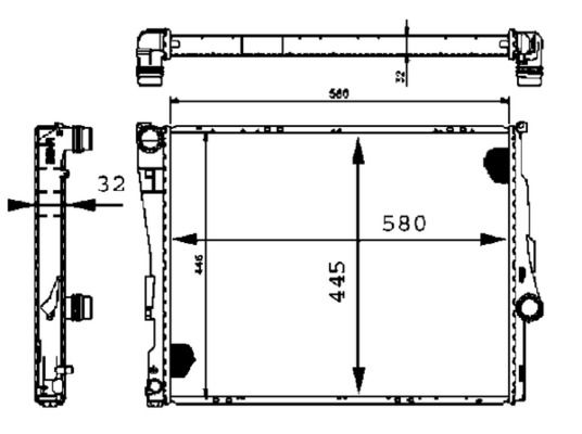 MAHLE CR 455 000S - Kühler, Motorkühlung