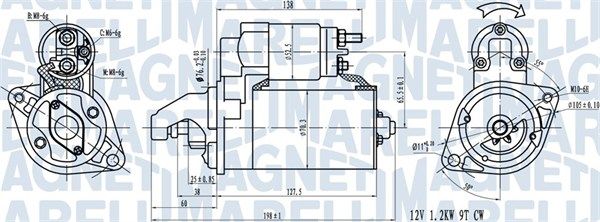 MAGNETI MARELLI 063721413010 - Starter