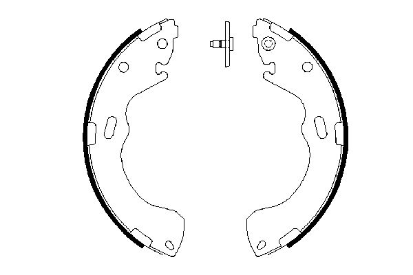 BOSCH 0 986 487 631 - Bremsbackensatz