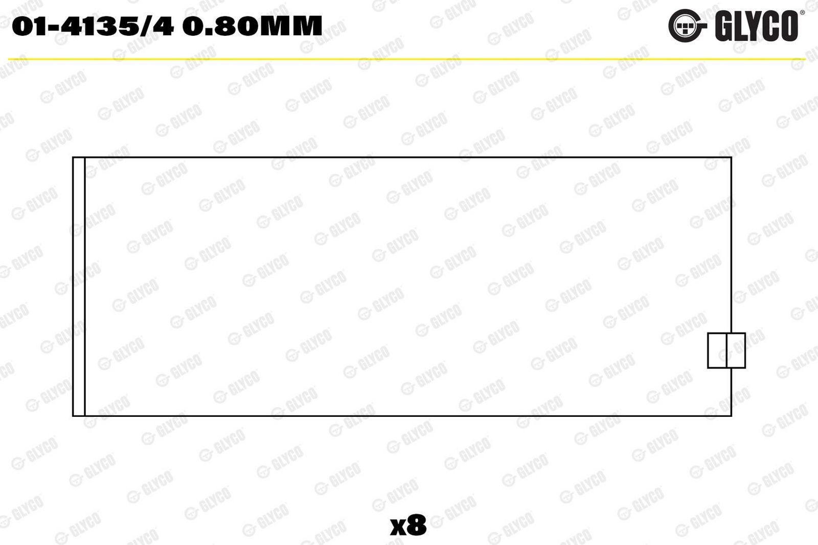 GLYCO 01-4135/4 0.80mm - Pleuellagerschale